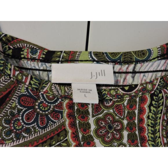 J. Jill Long Sleeve Paisley Top - Picture 6 of 6